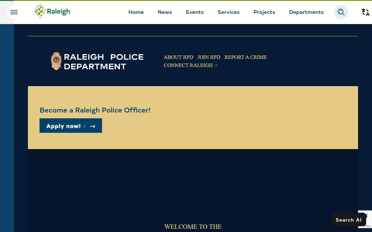 Raleigh Police Department white pages public records